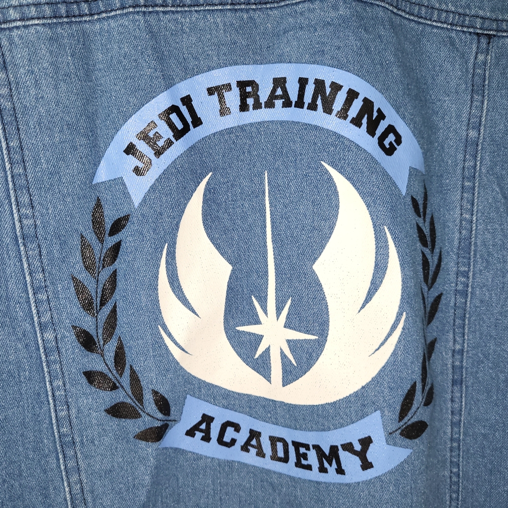 Star Wars Blue Denim Jacket with Gray Sleeves